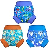 MOEMOE Baby Reusable Swim Diaper 3Pcs Waterproof Swim Pants Baby Swim Diaper for Boys and Girls Swimming Lesson 2-5T
