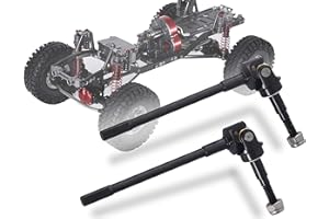 RZXYL Rear and Front Steel Axial SCX10 II 2 AR44 Solid Axle SCXT12SR Rock Crawler Accessory (Front)