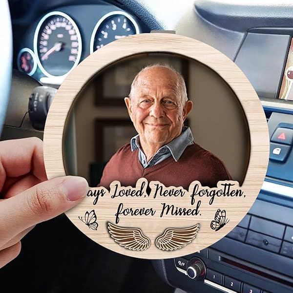 Memorial Human Custom Photo Until I See You Again - Memorial Personalized Custom Car Visor Clip Sympathy Gift For Family Members P18948662 Cardinal Car Visor Clip