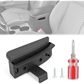 HIBRONGO Center Console Latch Black Fit for Tacoma 2005-2012 2013 2014 2015 | 58910AD030B0,Interior Front Center Console Armrest Lid Latch Replacement,With Tool,ABS Plastic,Fix Non‑Locking Armrest Box