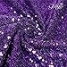 Trlyc 24-Inch Round Decorative Purple Sequin Mini Christmas Tree Skirt