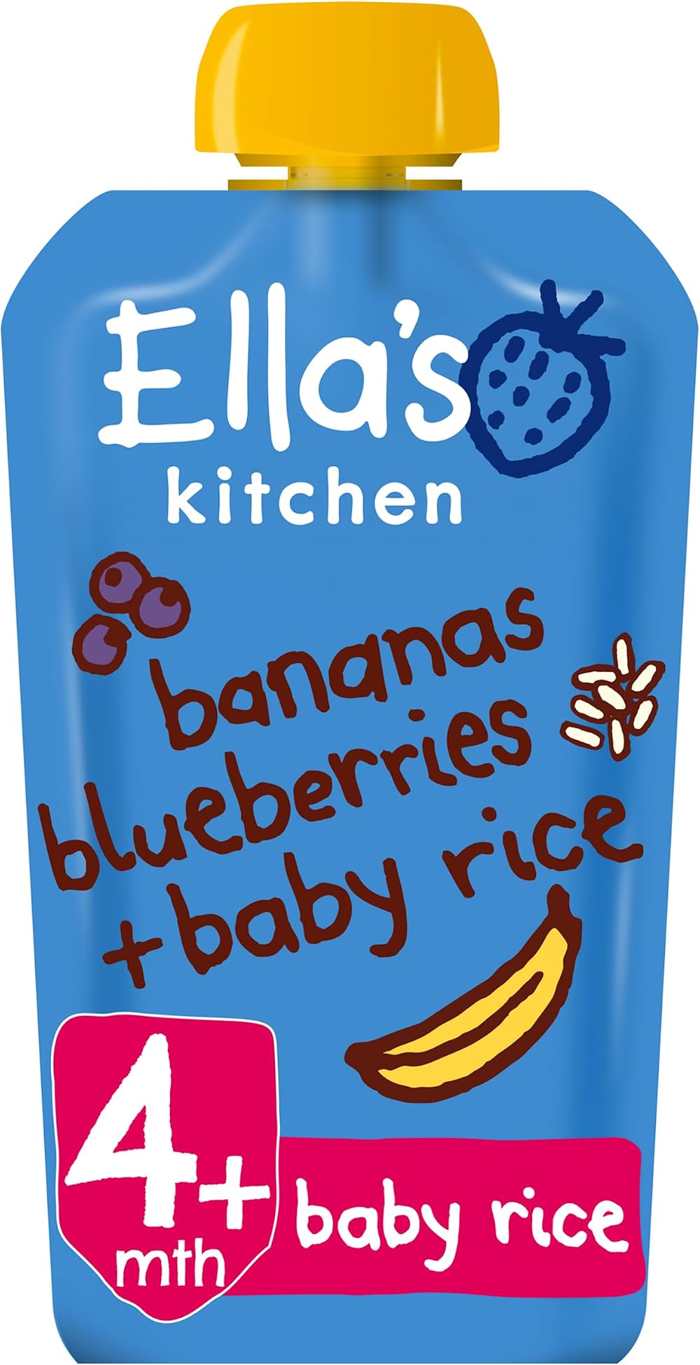 Ella's Kitchen Banana Apple Blueberry Baby Rice 120g From 4 Months