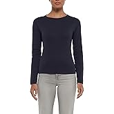 Three Dots Womens Crew Neck Long Sleeve Tee