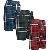 Andrew Scott Men's Lounge Pajama Shorts | Cotton Blend Soft & Light PJ Bottom | Drawstring & Pockets | Multi Packs-Colors