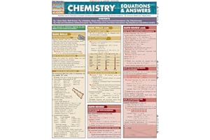 Chemistry Equations & Answers: a QuickStudy Laminated Reference Guide