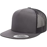 Yupoong 5-Panel YP Classic Trucker Cap | High Profile Flat Visor Snapback | OSFM | Bulk Packs Available