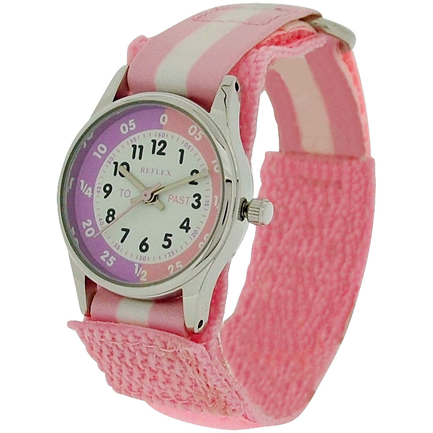 Reflex Girls Quartz Watch, Analogue Classic Display and Textile Strap REFK0005
