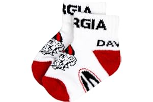DONEGAL BAY NCAA Georgia Bulldogs Unisex Georgia Baby Qtr Sockgeorgia Baby Qtr Sock