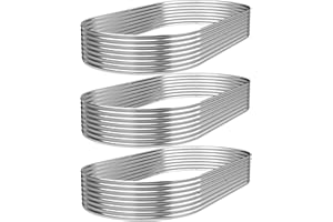 CATMANOR 3 Pack Corrugated Galvanized Steel Raised Garden Bed Outdoor, Metal Above Ground Garden Bed for Vegetables and Flowe