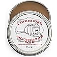 Firehouse Moustache Wax - for Beard & Mustache Shaping, Naturally Scented & Colored All-Weather Mustache & Beard Wax (1 Ounce Tin); HANDMADE in Small Batches by John the Fireman (Dark)