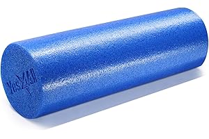 Yes4All Medium Firm Round PE Foam Roller 12, 18, 24, 36 Inches for Pilates, Yoga, Stretching, Balance & Core Exercises