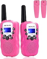 Retevis RT389 Walkie Talkies for Kids 8 Channel 99 Codes 1 Pair Pink