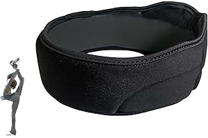 YamerSK8 Padded Headband for Figure Skating, Black (Medium)