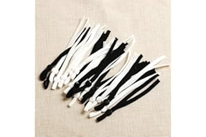 Elastic Cord for Masks, Elastic for Sewing, Elastic Cord, Elastic Bands String for Mask with Adjustable Buckle, 1/5 Inch 5 mm
