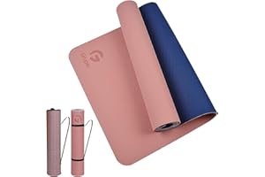 Gruper Yoga Mat Non Slip, Eco Friendly Fitness Exercise Mat with Carrying Strap,Pro Yoga Mats for Women,Workout Mats for Home, Pilates and Floor Exercises
