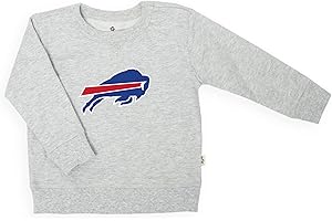 NFL Football Team Logo Unisex Baby/Toddler French Terry Crewneck Sweater in Grey