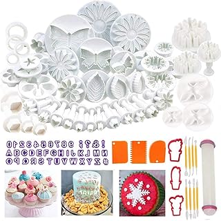 BSET BUY DIY 101tlg. Blumen Fondant Ausstecher torten Werkzeug torten zubehör Backen Fondant Stempel Tortendeko Ausstechformen