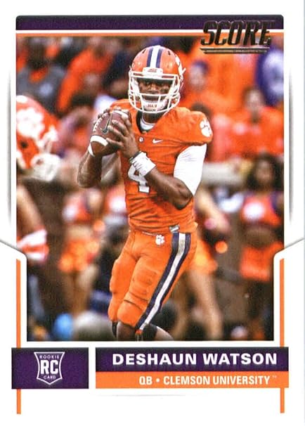 2017 Score 361 Deshaun Watson Clemson Tigers Rookie Football Card Houston Texans 1st Round Pick 12