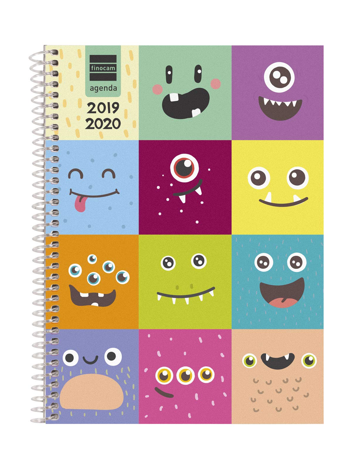 Finocam – Agenda 2019-2020 Week View Landscape Spanish Basic Monsters