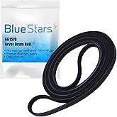 BlueStars 661570 3387610 Dryer Drum Belt Replacement Part - Exact Fit for Whirlpool Kenmore Dryers - Replaces AP5983729 66157