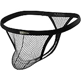 Evankin Men's Comforty Underwear Mesh Sexy G-Strings Transparent Thongs Bikini Pouch Underpants Male Multicolor T-back