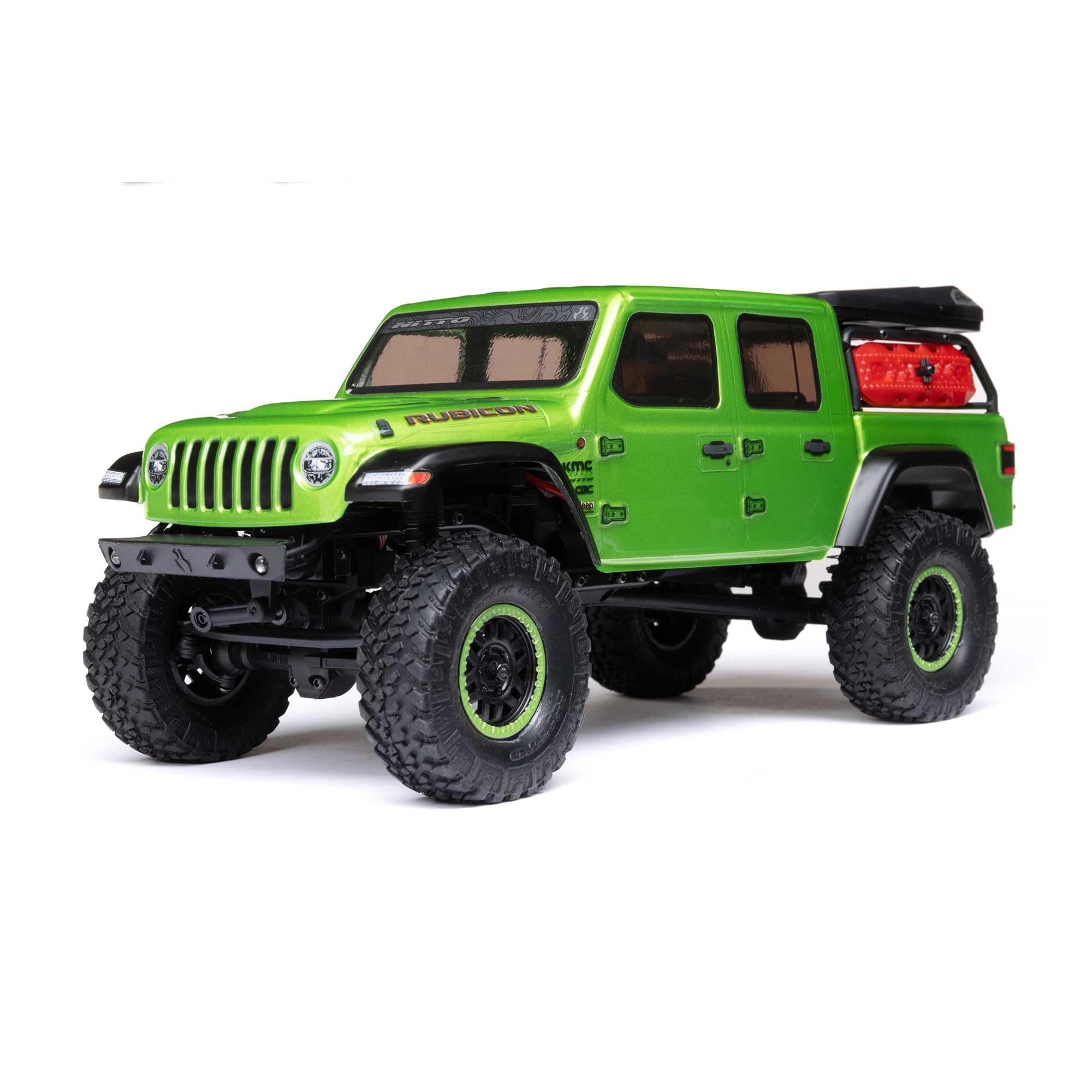 Photo 1 of Axial RC Truck SCX24 Jeep Gladiator 4 Wheel Drive Rock Crawler Brushed RTR Nothing Needed to Complete Ready-to-Run Green AXI00005V2T3, Remote Control Car, RC Car, RC Crawler