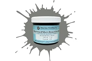 DHARMA TRADING CO Dharma Fiber Reactive Procion Dye - The #1 Dye for All Natural Fibers & Fabrics. Vibrant, Permanent Colors Trusted by Professionals & Hobbyists Since 1969 ((DT7419) 41 : Charcoal Gray, 2 oz.)