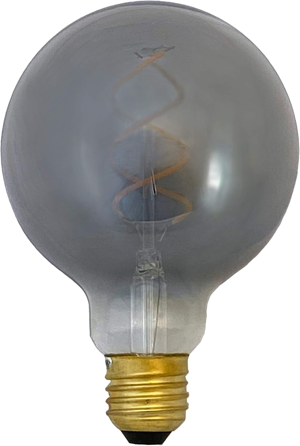 greenandco® E27 G95 LED Vintage Filament Bulb Silver Grey 5W 200lm 1800K Extra Warm White 360° 230V, no Flicker, not dimmable, 8-Pack - Image 4