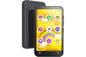 TIMMKOO 80GB Kids MP3 Player with Bluetooth and WiFi, Parental Controls, Pre-Installed Spotify, Spotify Kids, Pandora, 4" Tou