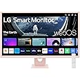 LG 32SR50F-P Smart Monitor 32-Inch FHD (1920x1080) IPS Display, webOS 23, HDR 10, x2 Built-in Speakers, AirPlay 2, Screen Share, Bluetooth, ThinQ App, Remote Control, Pink