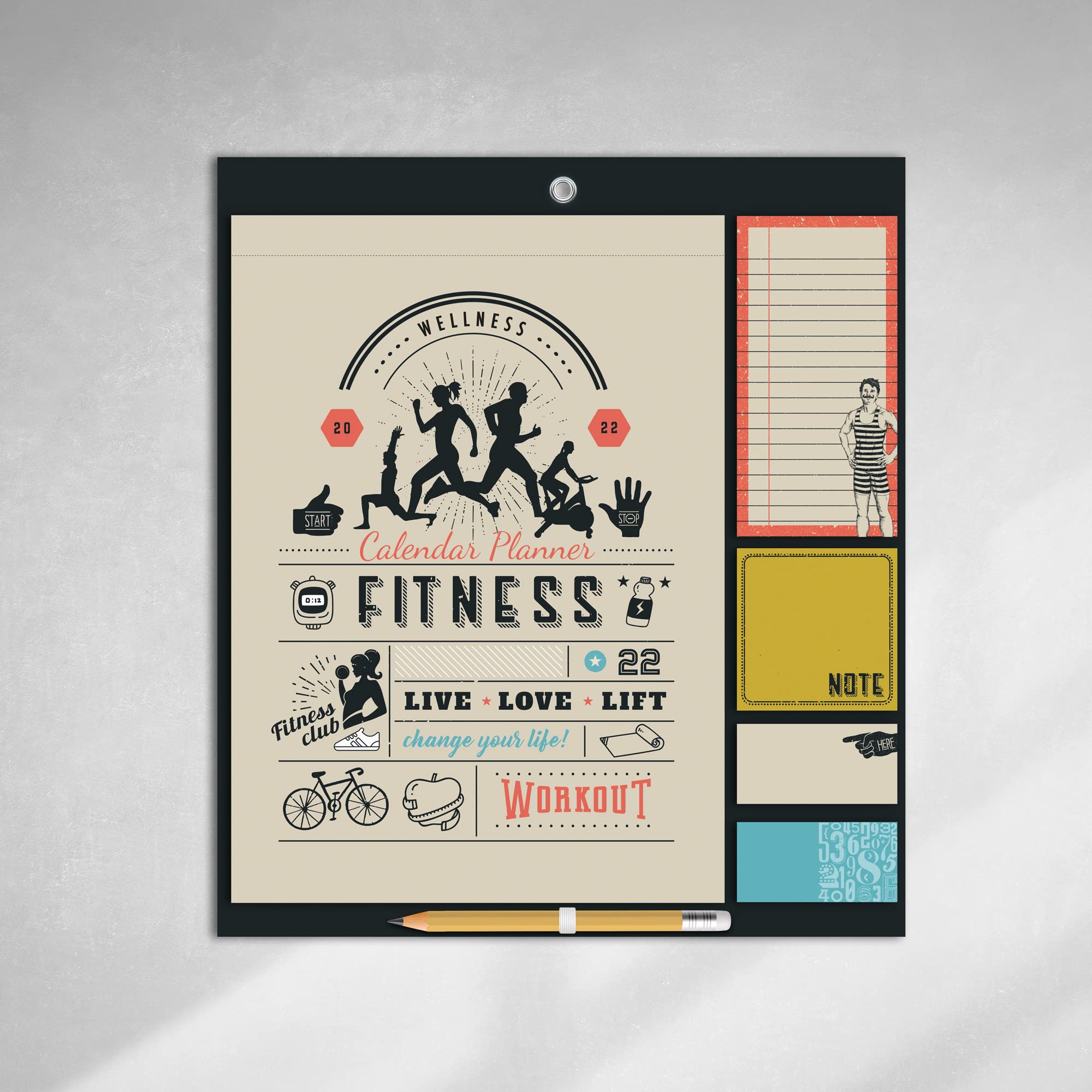 Fitness Calendar Planner 2022
