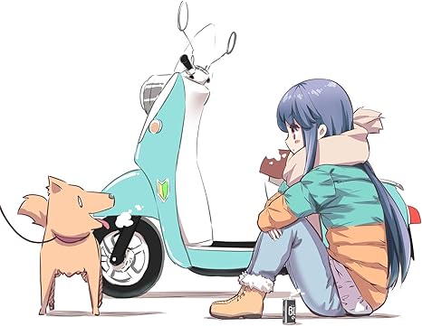 Amazon Earlfamily アニメステッカー ゆるキャン 志摩リンとワンちゃん 可愛い 車ステッカー 防水 耐熱 車用 Diy 痛車 汎用 手帳テープ 携帯 ノート 13cm 人気アニメ ステッカー デカール 車 バイク