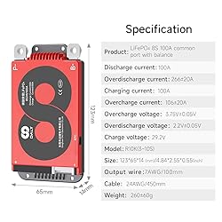DALY 4S-16S BMS 15A to 200A Protection Board with