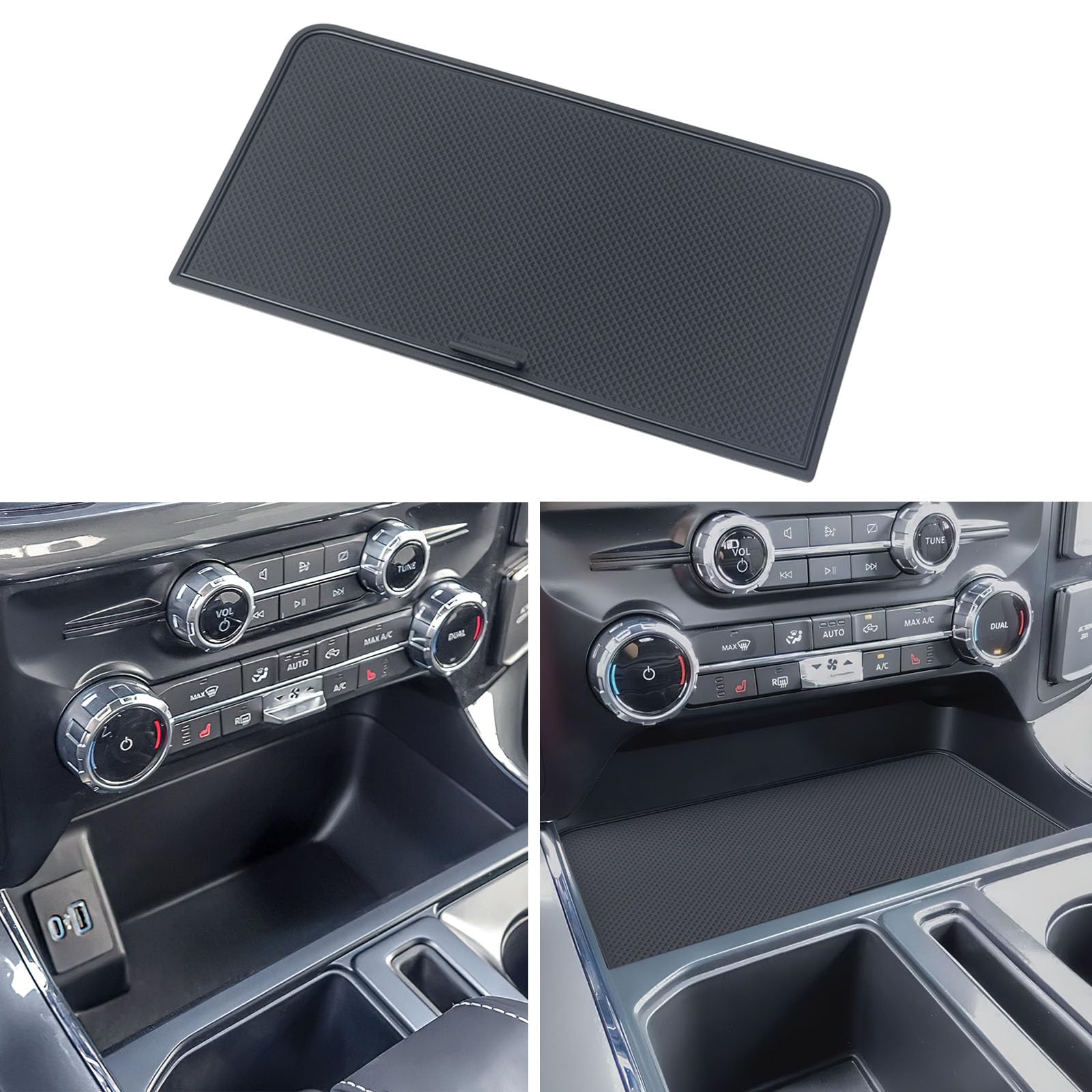 Center Console Organizer Compartment Cover for 2021-2024 Ford F150 Hidden Panel Secret Pocket ...