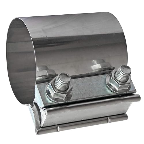 Exhaust Band Clamp 2-Pack 4 Inch Stainless Steel Butt Joint Band Clamps | T304 Exhaust Sleeve Couplers, 3-Month Warranty TB Brand Exhaust Clamps - Foto 6