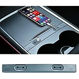 Octomo Console USB Cable Organizer for Tesla Model Y Model 3 Accessories Center Console USB Hub Charging Cable Station for Te