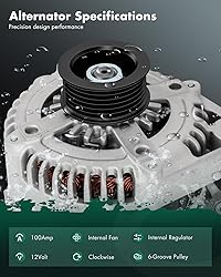 SCITOO Alternator Fits for Toyota Camry 2004-2006