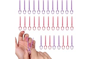 DANNEASY 30pcs Nail Polish Protector for Fingers - Acrylic Nail Protector Easy C Curve Nail Pinching Clips Manicure Tools Nail Art Accessories for Gel Finger Nail Extension UV Builder