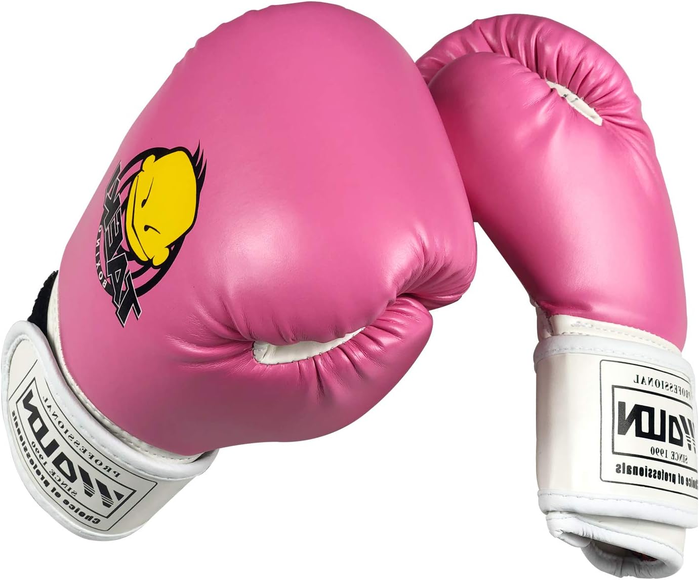 HUINING Kids Boxing Gloves, Kids Training Gloves Punch Mitts MMA Gloves PU Cartoon Sparring Dajn Training Gloves, 4 Oz, for Age 5-12 Years