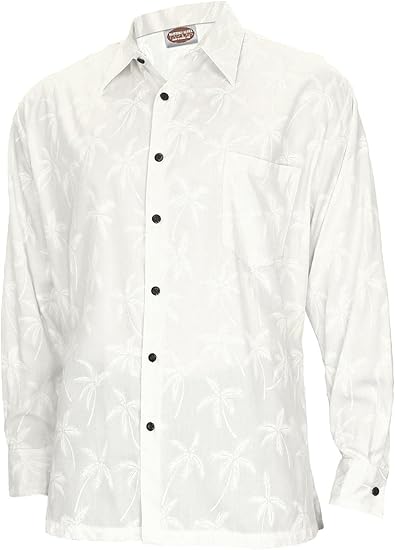 camisa hawaiana blanca