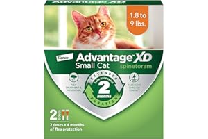 Advantage XD Small Cat Flea Prevention & Treatment For Cats 1.8-9lbs. | 2-Topical Doses, 2-Months of Protection Per Dose