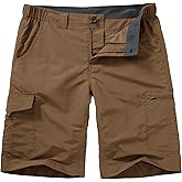 Hiking Shorts for Men Cargo Casual Quick Dry Lightweight Stretch Waist Outdoor Fishing Travel Shorts