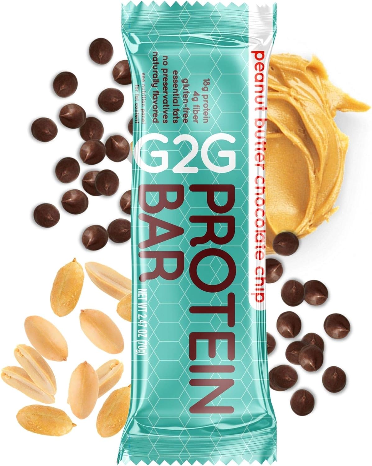 G2G Fresh, Refrigerated Protein Bar, Peanut Butter