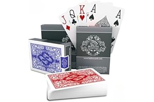 BULLETS PLAYING CARDS Double Pack of Professional Playing Cards - Professional Casino Style Poker Cards for Texas Holdem - Premium Jumbo Index with Four pips'