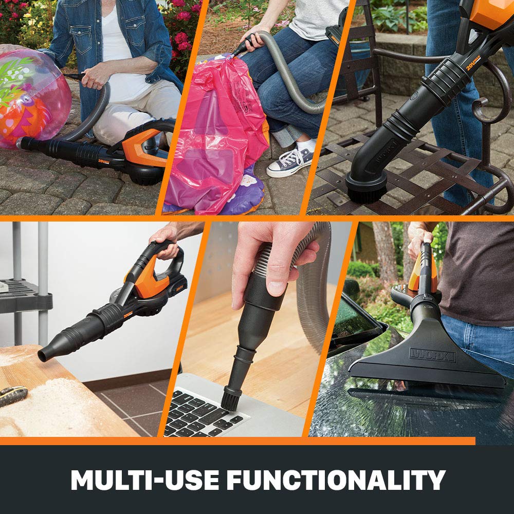 WORX WG575.1 AIR 32V Cordless BatteryPowered Leaf Blower/Sweeper with