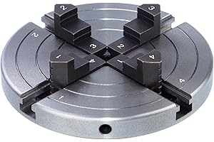 DEEFIINE 6 Inch Wood Lathe Chuck Set 1" x 8 tpi, Self Centering 4 Jaw Wood Turning Chuck