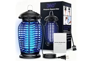Bug Zapper Outdoor, Electric Mosquito Killer with UV Light, Waterproof Electric Mosquito Lamp Fly Zapper Killer for Patio, Ya