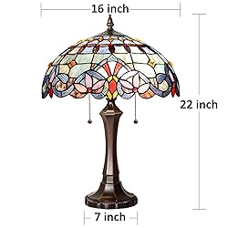 Capulina Tiffany Lamp Stained Glass Reading Table