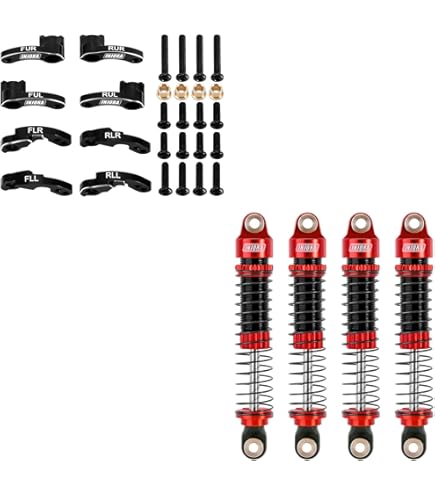 Amazon.com: INJORA RC Shock Flex Blades and 59MM Shocks for TRX4M