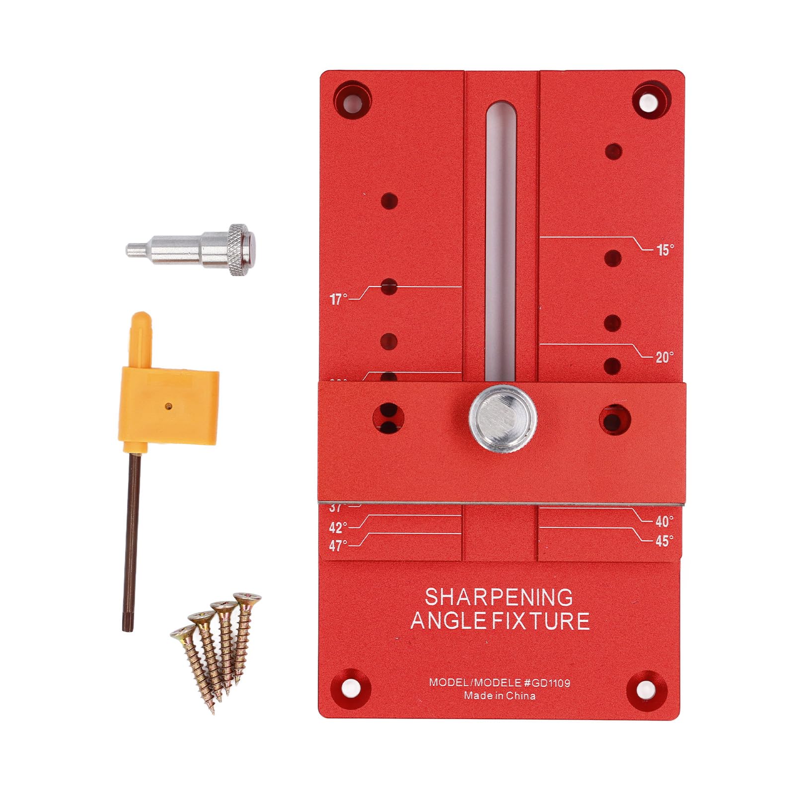 Garosa Adjustable Sharpening Guide for Woodworking Chisels and Planes with Precision Honing Tool Kit Aluminium Alloy Holder for DIY Professional Use